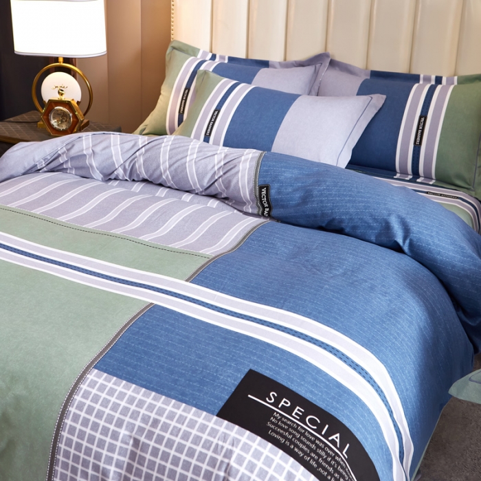 91家纺网 家纺一手货源 找家纺 雲归梦 2020新款全棉生态磨毛大版四件套 光年之外-绿