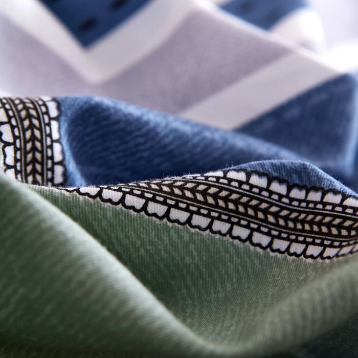 91家纺网 家纺一手货源 找家纺 雲归梦 2020新款全棉生态磨毛大版四件套 光年之外-绿