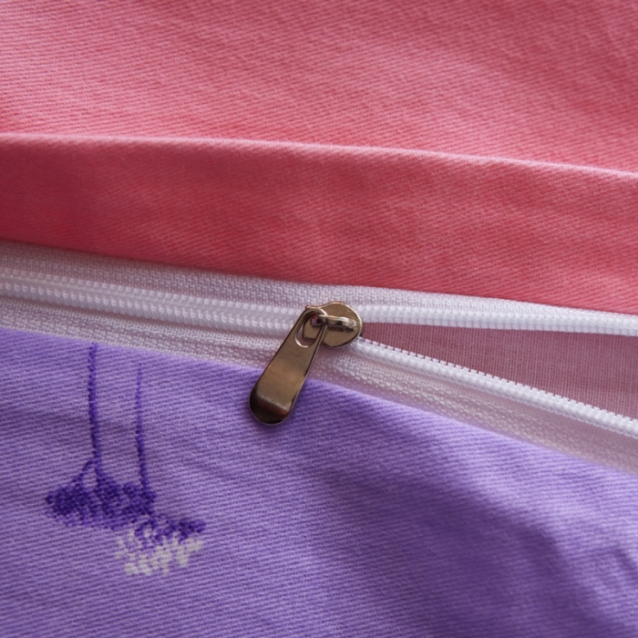 91家纺网 家纺一手货源 找家纺 雲归梦 2020新款全棉生态磨毛大版四件套 虞美人粉