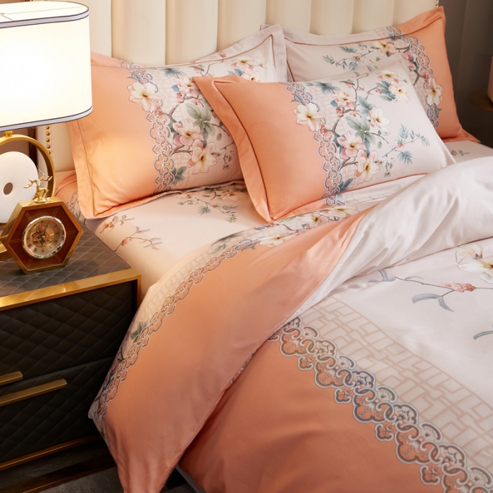 91家纺网 家纺一手货源 找家纺 雲归梦 2020新款全棉生态磨毛大版四件套 绝世容颜