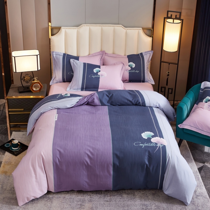 91家纺网 家纺一手货源 找家纺 雲归梦 2020新款全棉生态磨毛大版四件套 再现