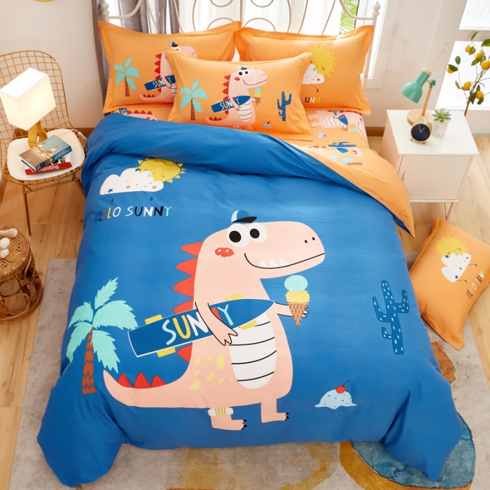 91家纺网 家纺一手货源 找家纺 雲归梦 2020新款全棉生态磨毛大版四件套 浪漫派-兰