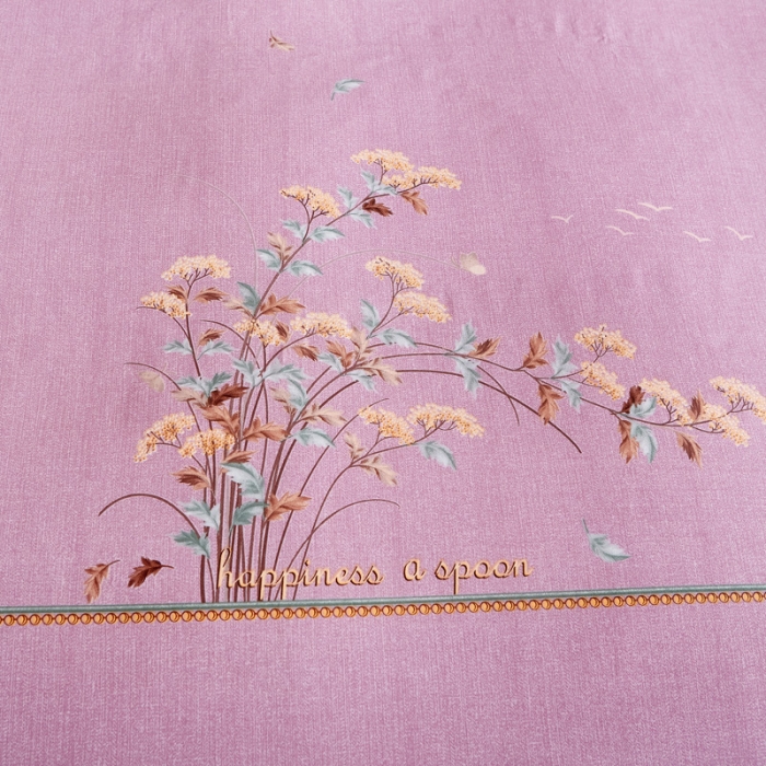 91家纺网 家纺一手货源 找家纺 雲归梦 2020新款全棉生态磨毛大版四件套 铃兰语-粉