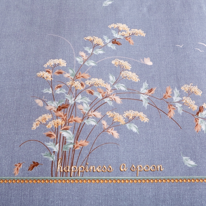 91家纺网 家纺一手货源 找家纺 雲归梦 2020新款全棉生态磨毛大版四件套 铃兰语-蓝