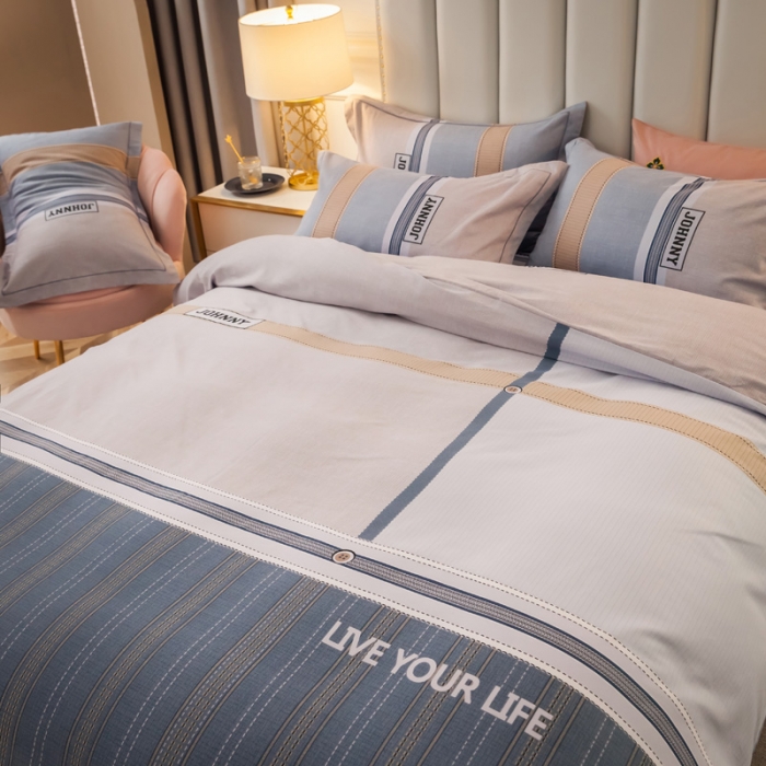 91家纺网 家纺一手货源 找家纺 雲归梦 2020新款全棉生态磨毛大版四件套 罗德尼