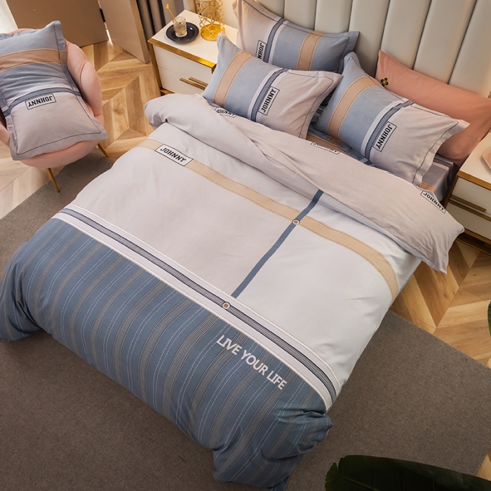 91家纺网 家纺一手货源 找家纺 雲归梦 2020新款全棉生态磨毛大版四件套 罗德尼