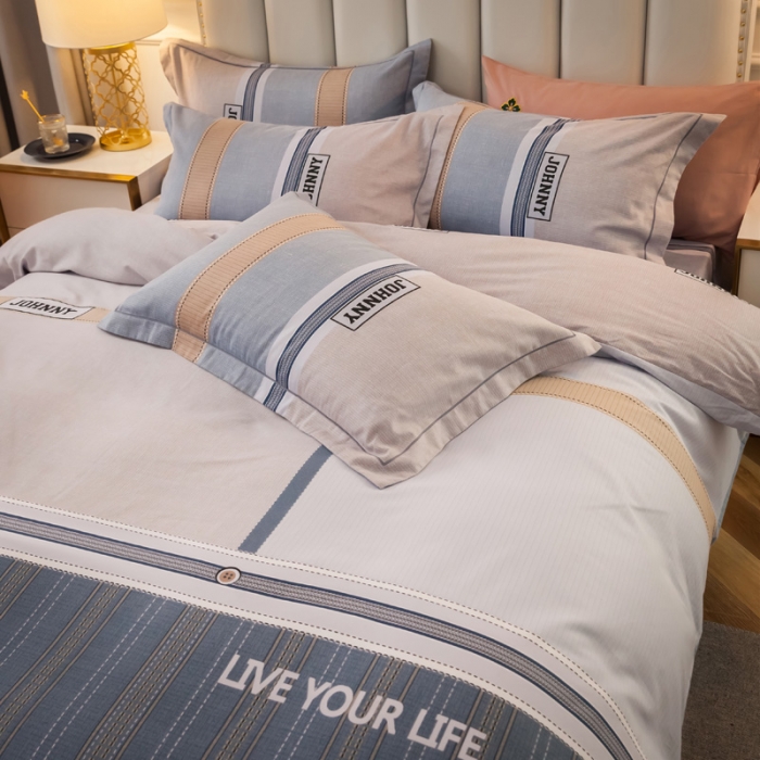 91家纺网 家纺一手货源 找家纺 雲归梦 2020新款全棉生态磨毛大版四件套 罗德尼