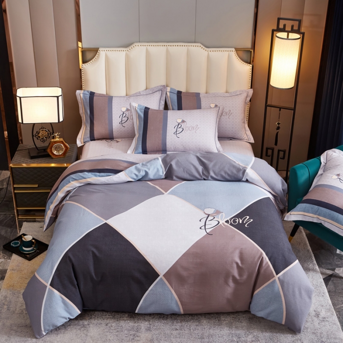 91家纺网 家纺一手货源 找家纺 雲归梦 2020新款全棉生态磨毛大版四件套 洛娜