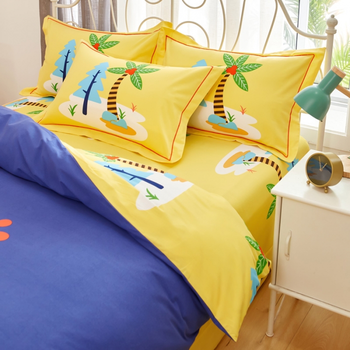 91家纺网 家纺一手货源 找家纺 雲归梦 2020新款全棉生态磨毛大版四件套 萌乐