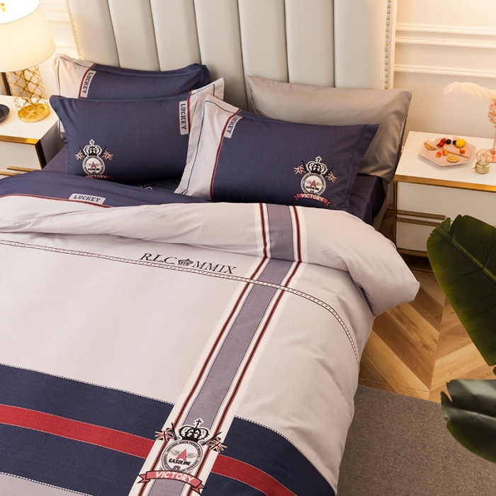 91家纺网 家纺一手货源 找家纺 雲归梦 2020新款全棉生态磨毛大版四件套 米罗