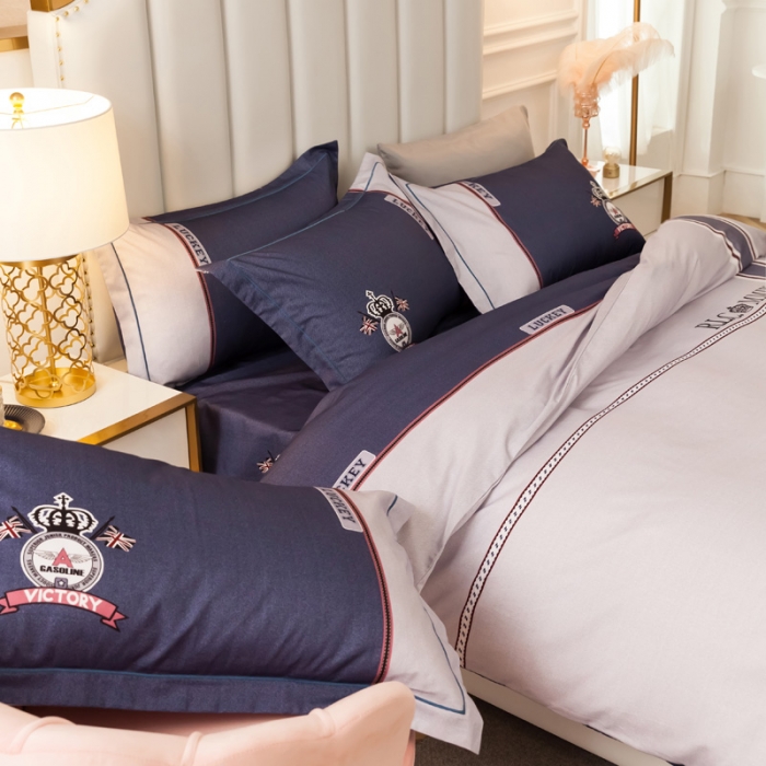 91家纺网 家纺一手货源 找家纺 雲归梦 2020新款全棉生态磨毛大版四件套 米罗