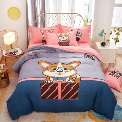 雲归梦 2020新款全棉生态磨毛大版四件套 喵趣