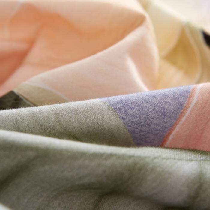 91家纺网 家纺一手货源 找家纺 雲归梦 2020新款全棉生态磨毛大版四件套 浅若清风