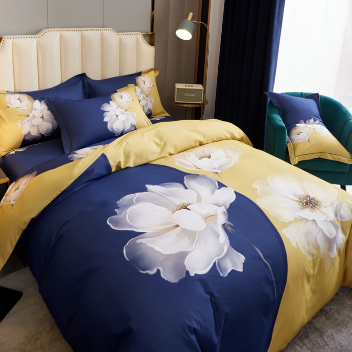 91家纺网 家纺一手货源 找家纺 雲归梦 2020新款全棉生态磨毛大版四件套 温莎之梦