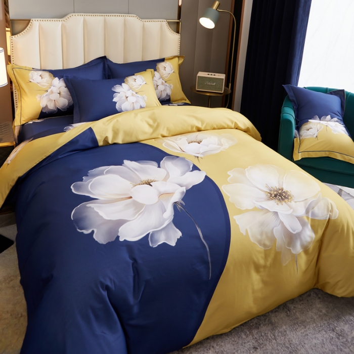 91家纺网 家纺一手货源 找家纺 雲归梦 2020新款全棉生态磨毛大版四件套 温莎之梦