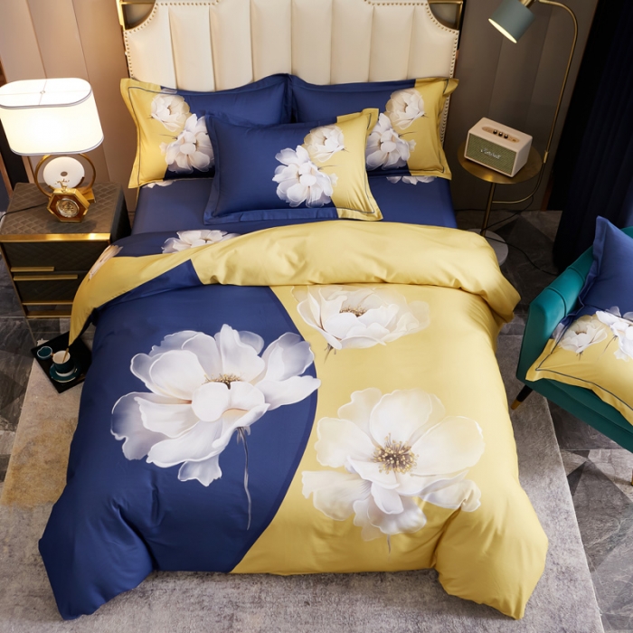 91家纺网 家纺一手货源 找家纺 雲归梦 2020新款全棉生态磨毛大版四件套 温莎之梦