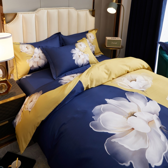 91家纺网 家纺一手货源 找家纺 雲归梦 2020新款全棉生态磨毛大版四件套 温莎之梦