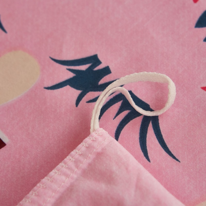 91家纺网 家纺一手货源 找家纺 雲归梦 2020新款全棉生态磨毛大版四件套 小猪嘟嘟-粉