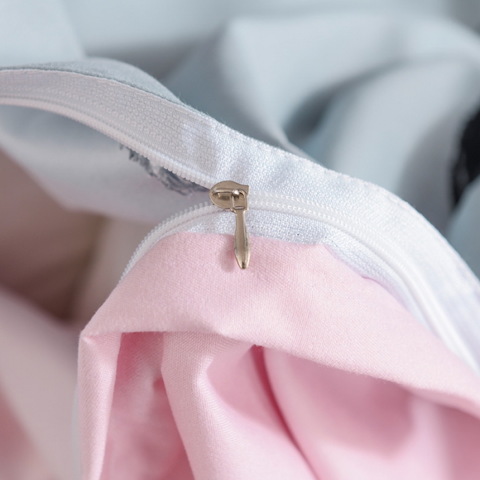 91家纺网 家纺一手货源 找家纺 130g新款生态长绒棉贡棉植物羊绒加厚斜纹磨毛四件套心动连连