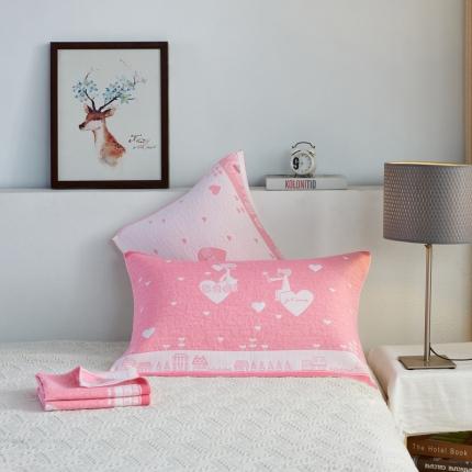 91家纺网 家纺一手货源 找家纺 （总） 朴尔 2020新款全棉加厚三层纱布枕巾