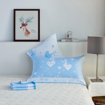 91家纺网 家纺一手货源 找家纺 （总） 朴尔 2020新款全棉加厚三层纱布枕巾