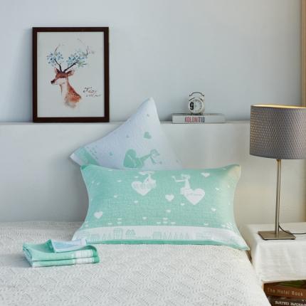 91家纺网 家纺一手货源 找家纺 （总） 朴尔 2020新款全棉加厚三层纱布枕巾