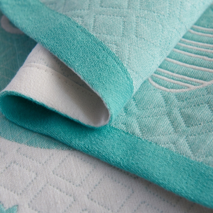 91家纺网 家纺一手货源 找家纺 朴尔 2020新款全棉加厚三层纱布枕巾 宝宝熊绿