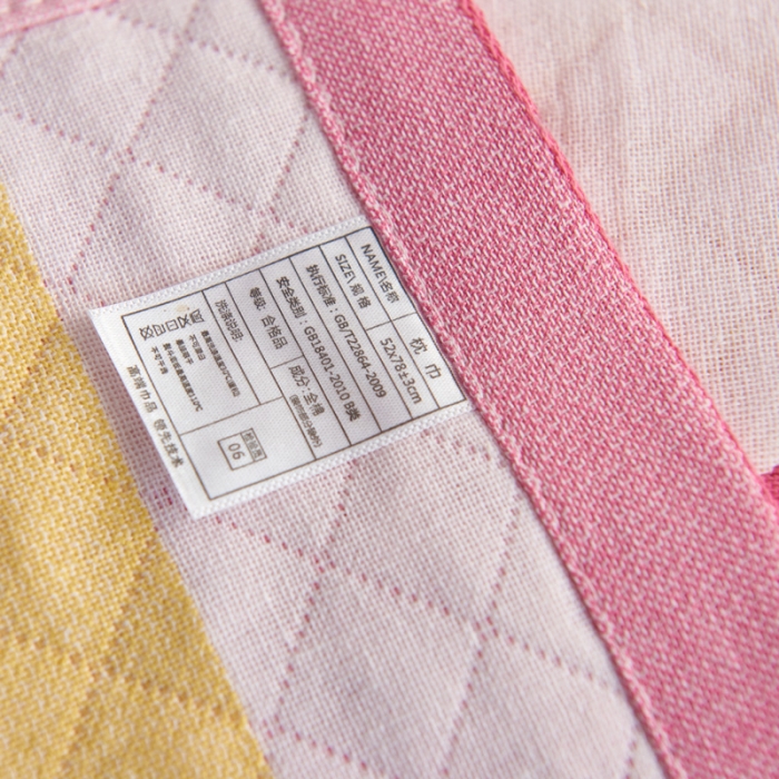 91家纺网 家纺一手货源 找家纺 朴尔 2020新款全棉加厚三层纱布枕巾 菊之爱粉