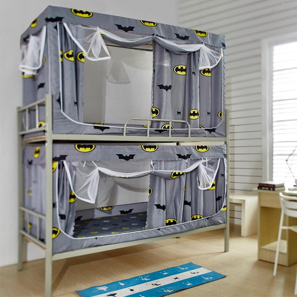 91家纺网 家纺一手货源 找家纺 迪凡保罗 2021新款遮光布窗帘学生蚊帐系列 蝙蝠侠