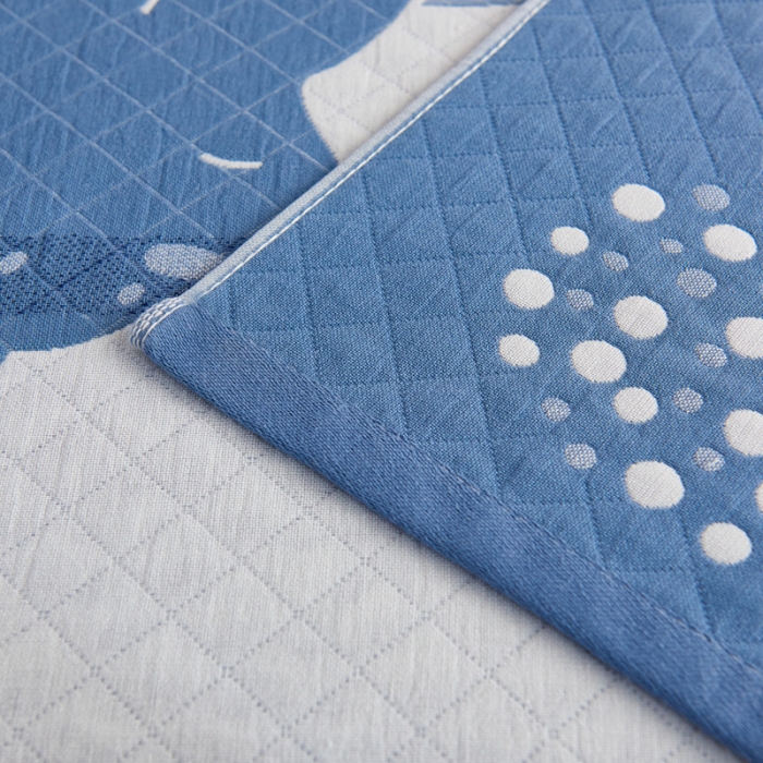 91家纺网 家纺一手货源 找家纺 朴尔 2020新款全棉加厚三层纱布枕巾 梦想熊兰