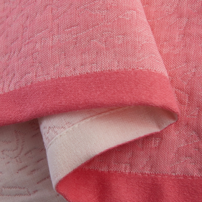 91家纺网 家纺一手货源 找家纺 朴尔 2020新款全棉加厚三层纱布枕巾 如梦粉