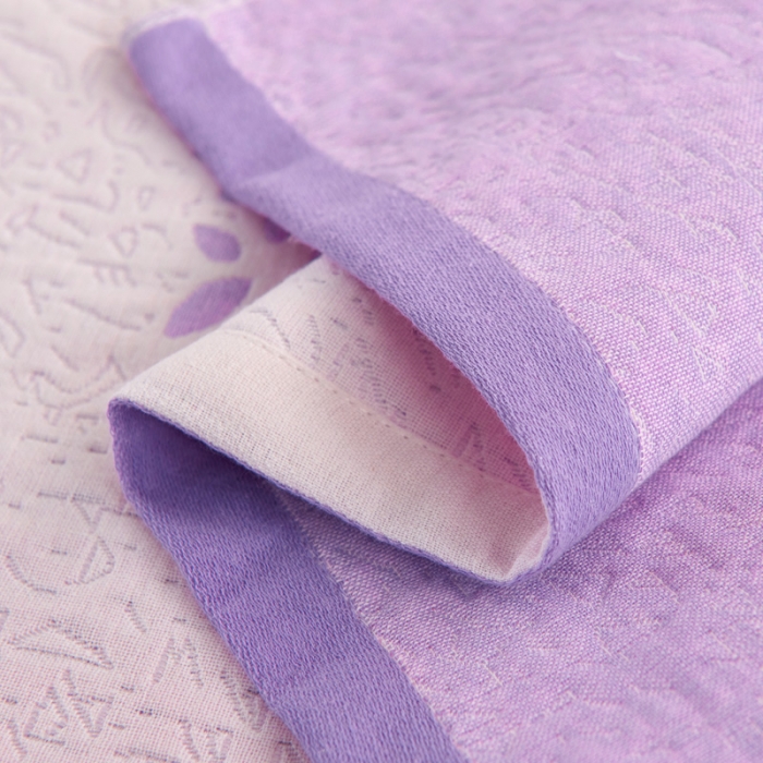 91家纺网 家纺一手货源 找家纺 朴尔 2020新款全棉加厚三层纱布枕巾 如梦紫