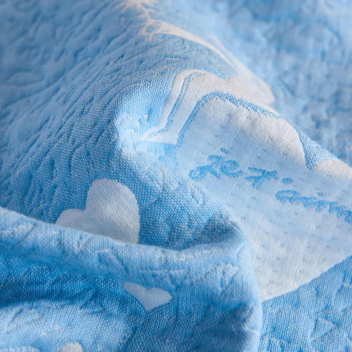 91家纺网 家纺一手货源 找家纺 朴尔 2020新款全棉加厚三层纱布枕巾 寻梦兰