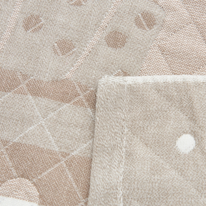 91家纺网 家纺一手货源 找家纺 朴尔 2020新款三层纱布枕巾 吉姆熊-灰