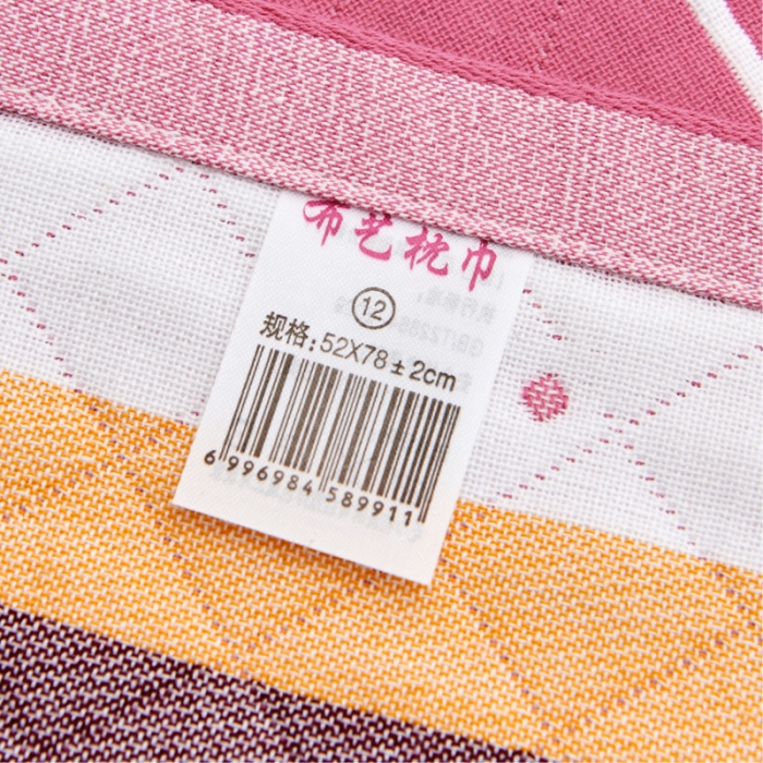 91家纺网 家纺一手货源 找家纺 朴尔 2020新款三层纱布枕巾 瓶中花-嫩粉