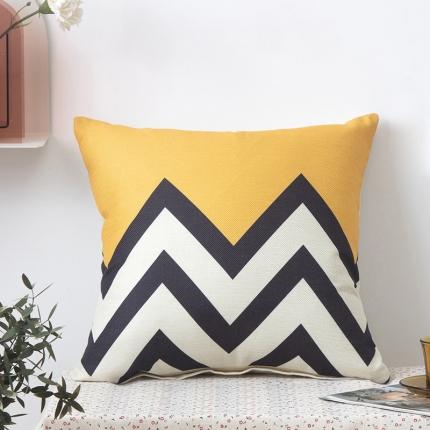 91家纺网 家纺一手货源 找家纺 （总）橘夏纺织品 2025新款简约风亚麻印花抱枕