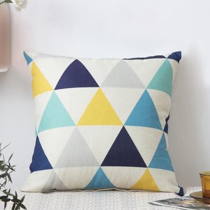 91家纺网 家纺一手货源 找家纺 （总）橘夏纺织品 2025新款简约风亚麻印花抱枕