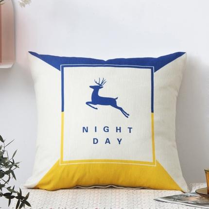 91家纺网 家纺一手货源 找家纺 （总）橘夏纺织品 2025新款简约风亚麻印花抱枕