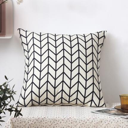 91家纺网 家纺一手货源 找家纺 （总）橘夏纺织品 2025新款简约风亚麻印花抱枕