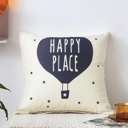 91家纺网 家纺一手货源 找家纺 （总）橘夏纺织品 2025新款简约风亚麻印花抱枕