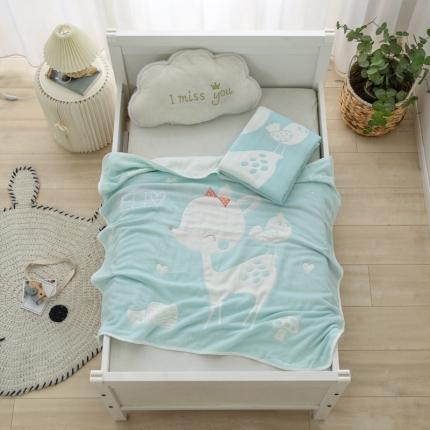 91家纺网 家纺一手货源 找家纺 （总）朴尔 2020新款全棉六层纱布儿童盖被毛巾被