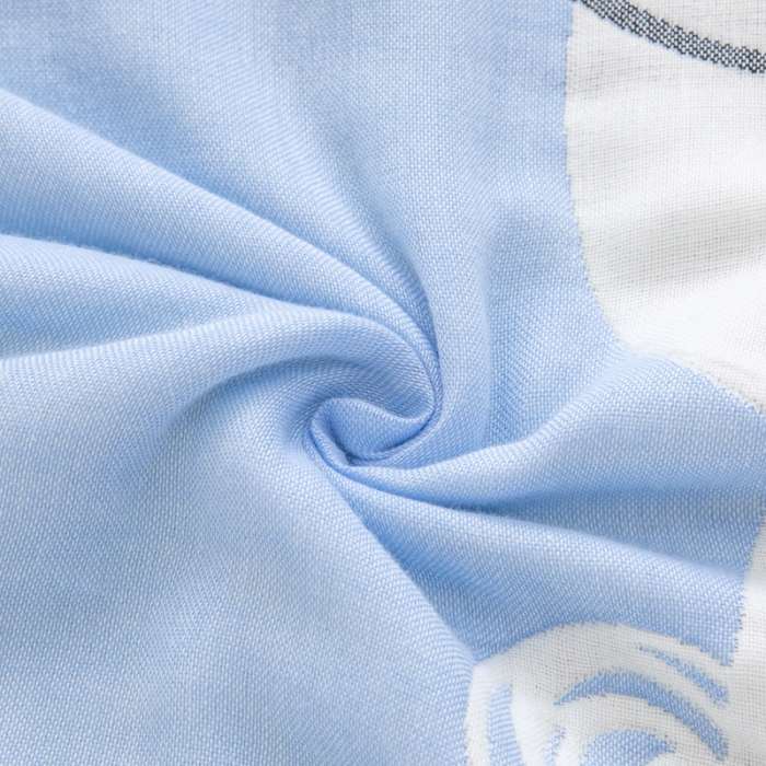 91家纺网 家纺一手货源 找家纺 朴尔 2020新款全棉六层纱布儿童盖被毛巾被 博士兔兰