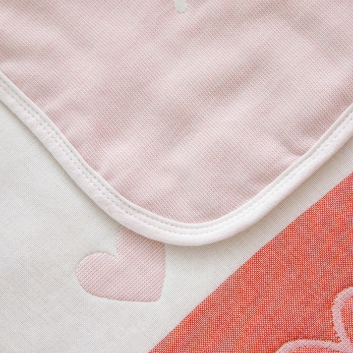 91家纺网 家纺一手货源 找家纺 朴尔 2020新款全棉六层纱布儿童盖被毛巾被 聪明鹿粉