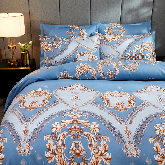 91家纺网 家纺一手货源 找家纺 艾裙海 2020新款斜纹加厚单被套 北欧风情