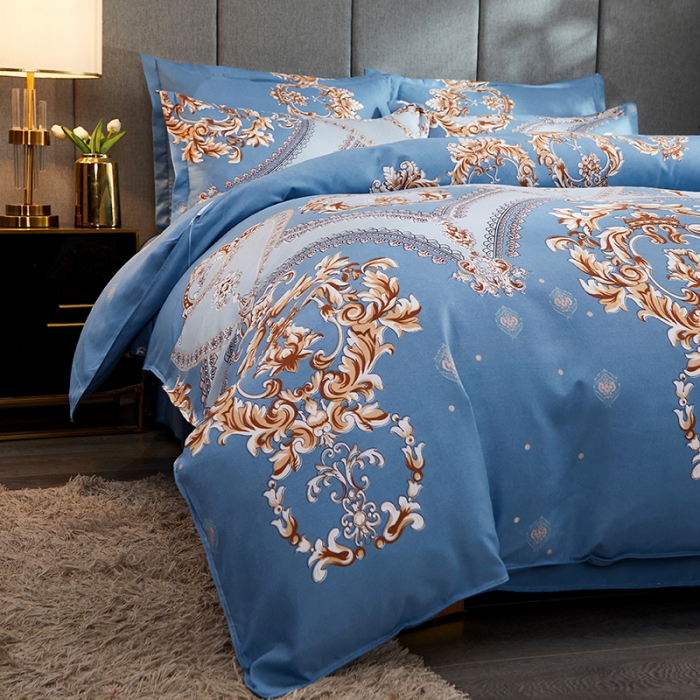 91家纺网 家纺一手货源 找家纺 艾裙海 2020新款斜纹加厚单被套 北欧风情