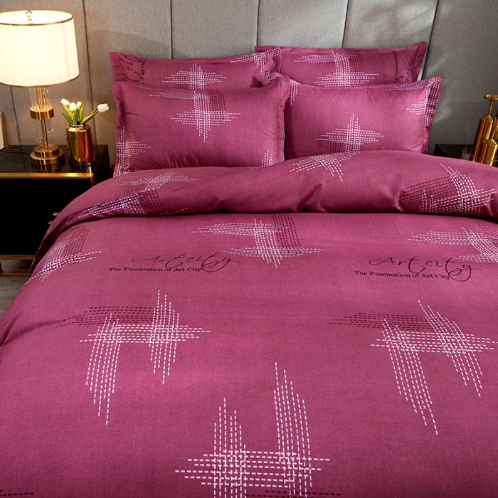 91家纺网 家纺一手货源 找家纺 艾裙海 2020新款斜纹加厚单被套 动感节拍