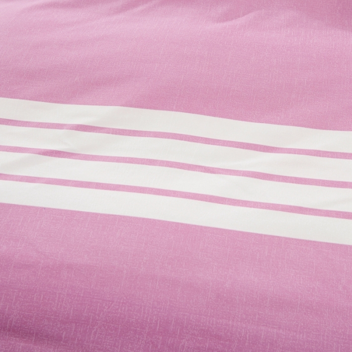 91家纺网 家纺一手货源 找家纺 艾裙海 2020新款斜纹加厚单被套 格条时代-粉