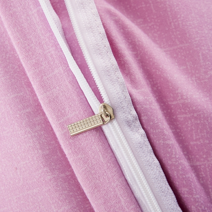 91家纺网 家纺一手货源 找家纺 艾裙海 2020新款斜纹加厚单被套 格条时代-粉