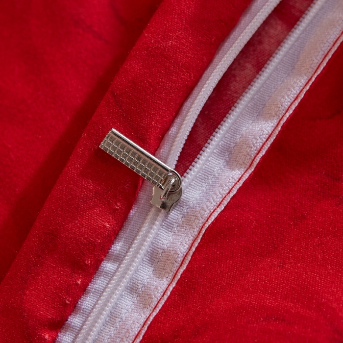 91家纺网 家纺一手货源 找家纺 艾裙海 2020新款斜纹加厚单被套 红色之恋