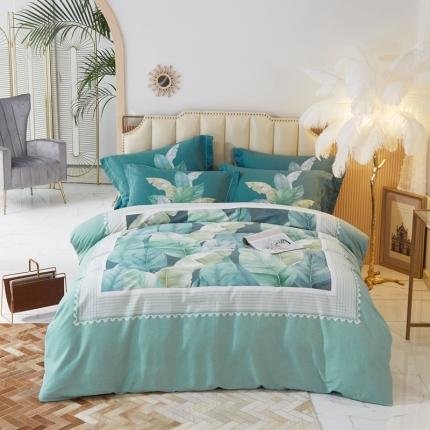 91家纺网 家纺一手货源 找家纺 （总）金纱玉纺 2020新款大版磨毛四件套